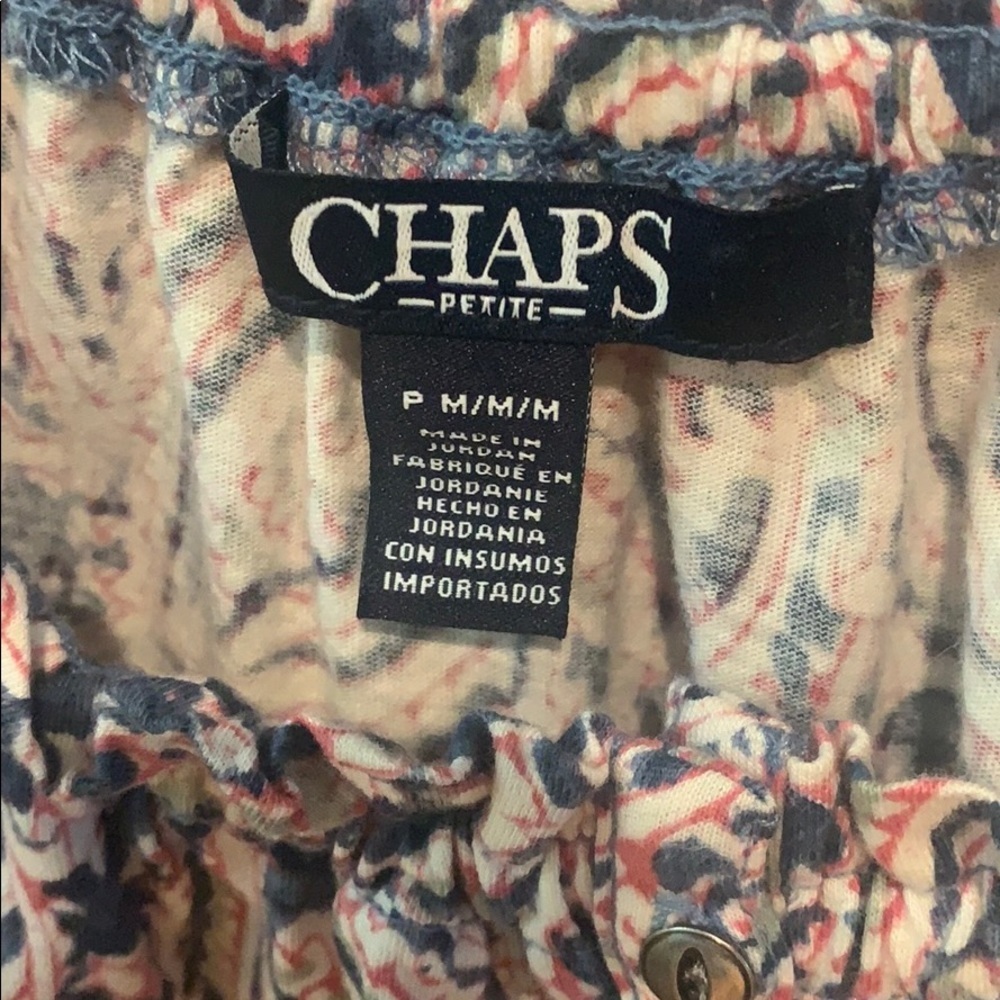 Chaps Peasant Top LIKE NEW - Picture 4 of 7
